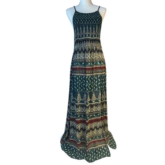 American Rag Cie Dresses & Skirts - American Rag Green and Red Patterned Maxi Dress